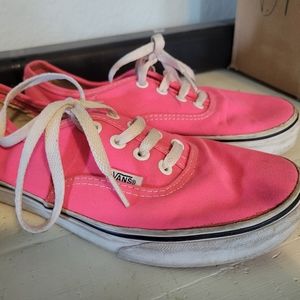Hot Pink Women's Vans Shoes Size 7